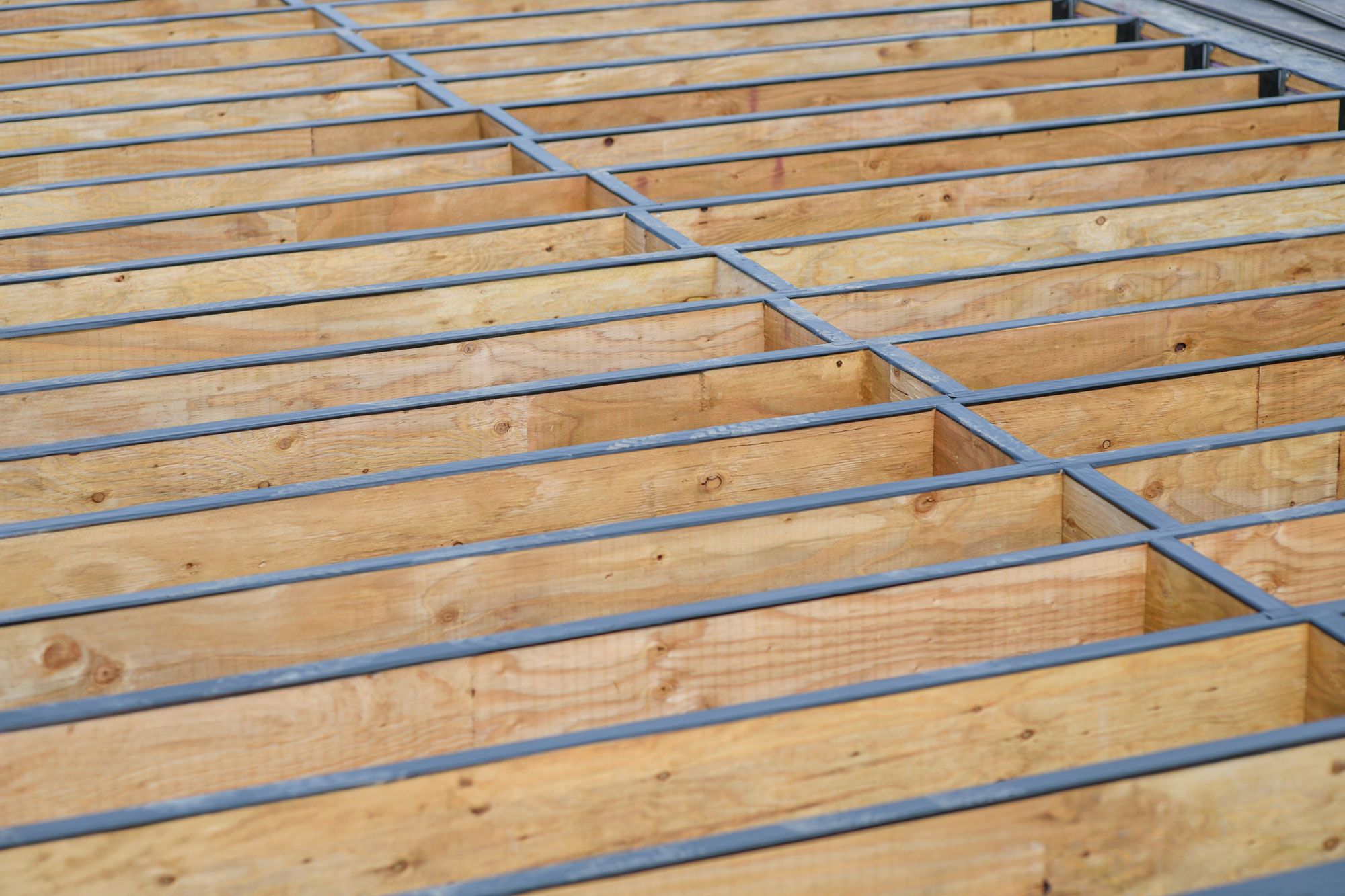 A home's porch under construction.