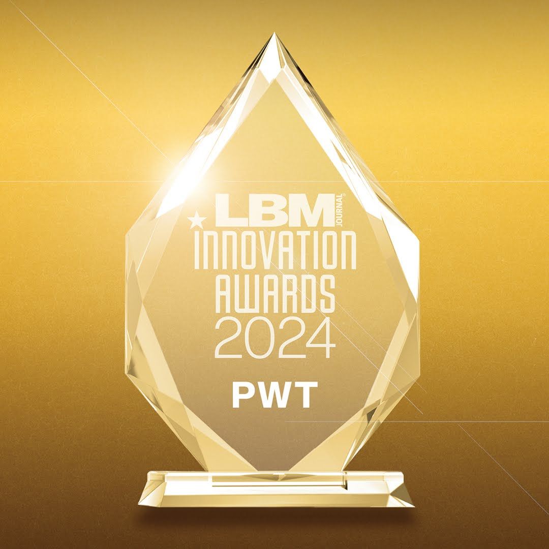 LBM Innovation Awards 2024 glass trophy